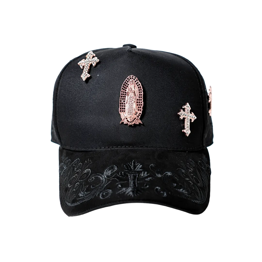 GUADALUPE CROSS ROSE GOLD