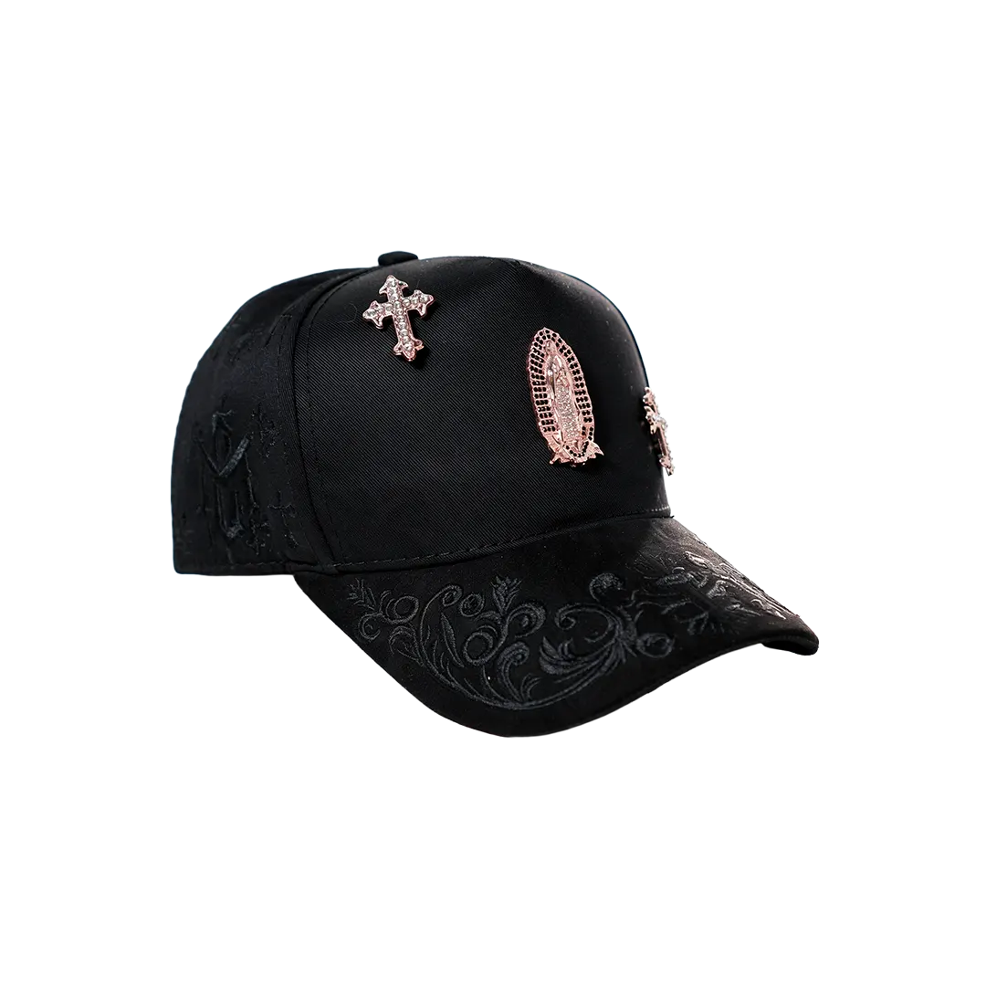 GUADALUPE CROSS ROSE GOLD