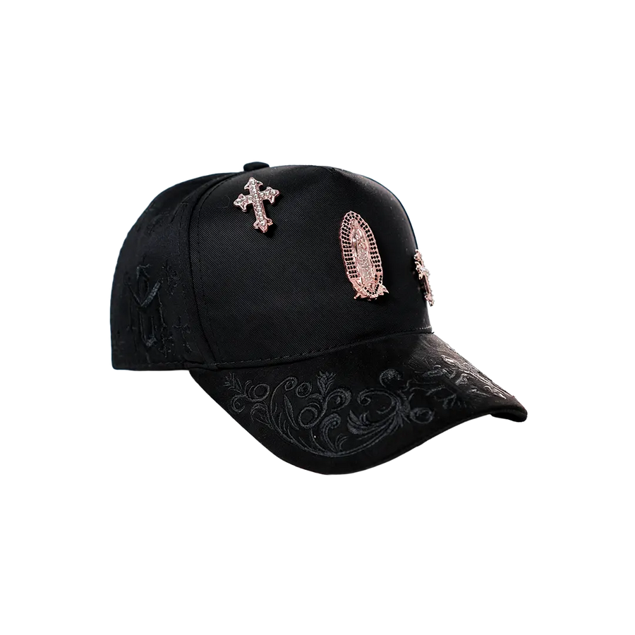 GUADALUPE CROSS ROSE GOLD