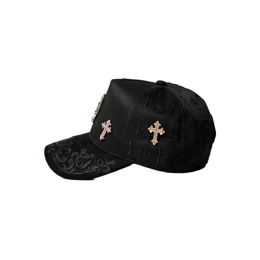 GUADALUPE CROSS ROSE GOLD