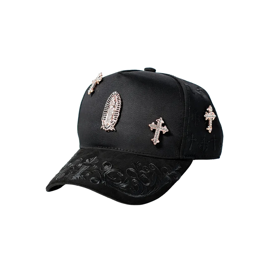 GUADALUPE CROSS ROSE GOLD