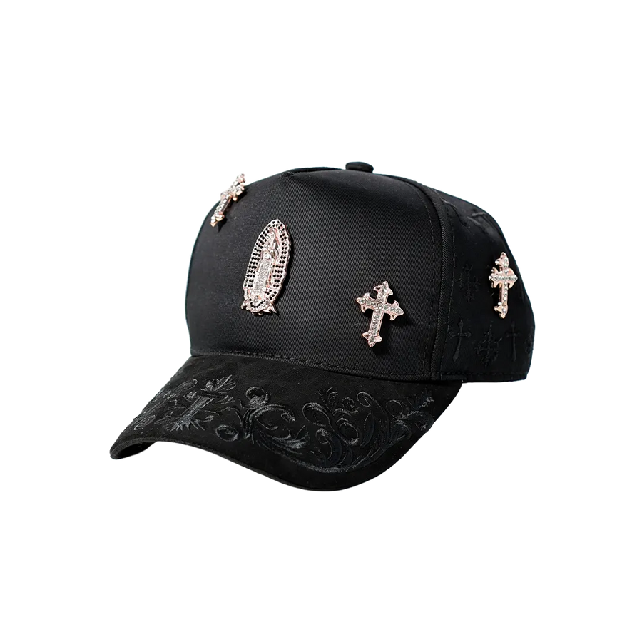 GUADALUPE CROSS ROSE GOLD